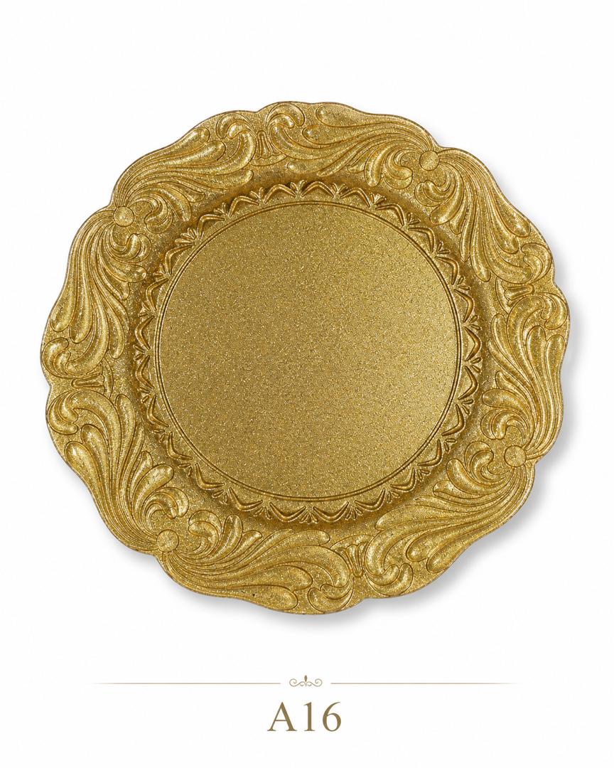 Gold Ornate Charger Plate