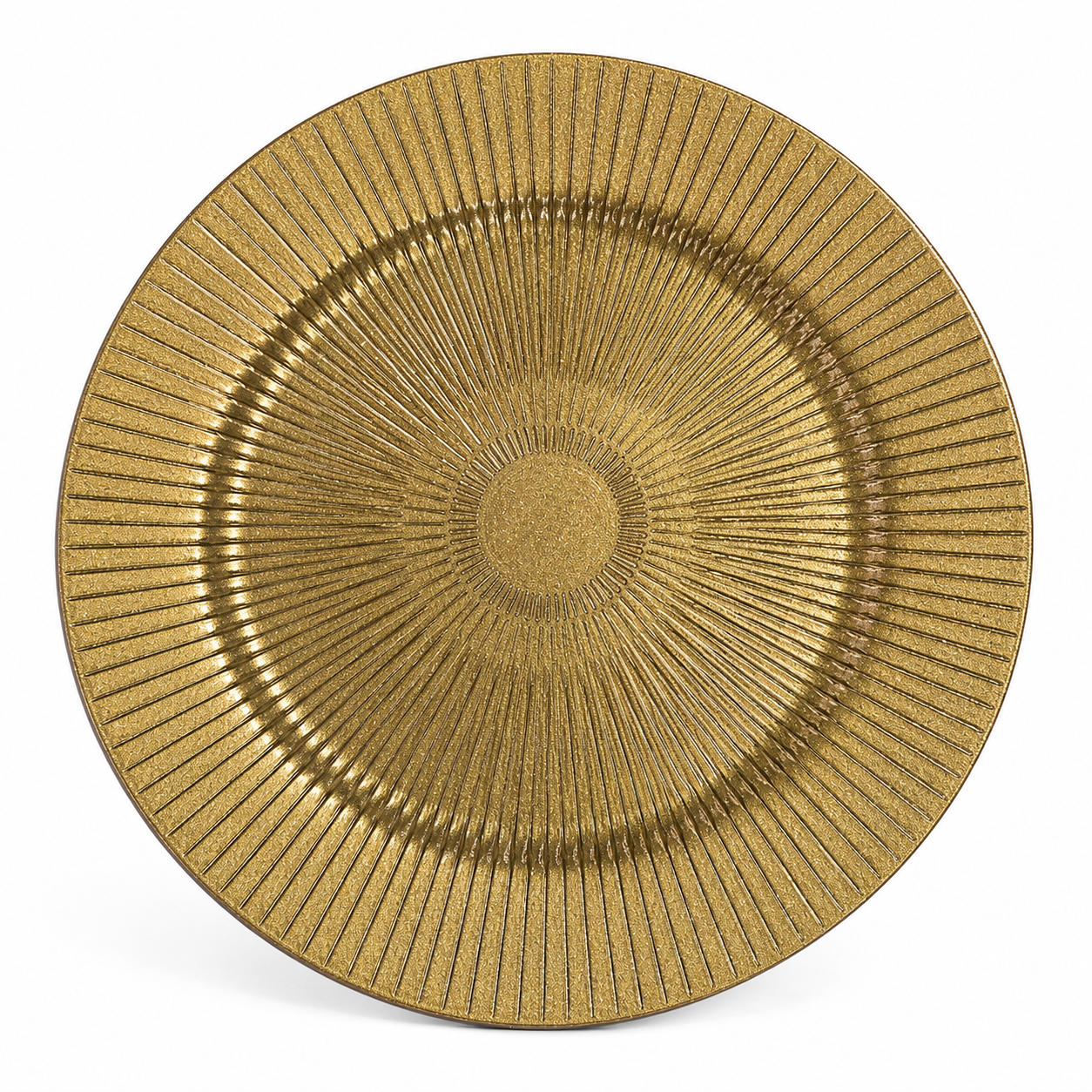 Gold Sunburst Charger Plate