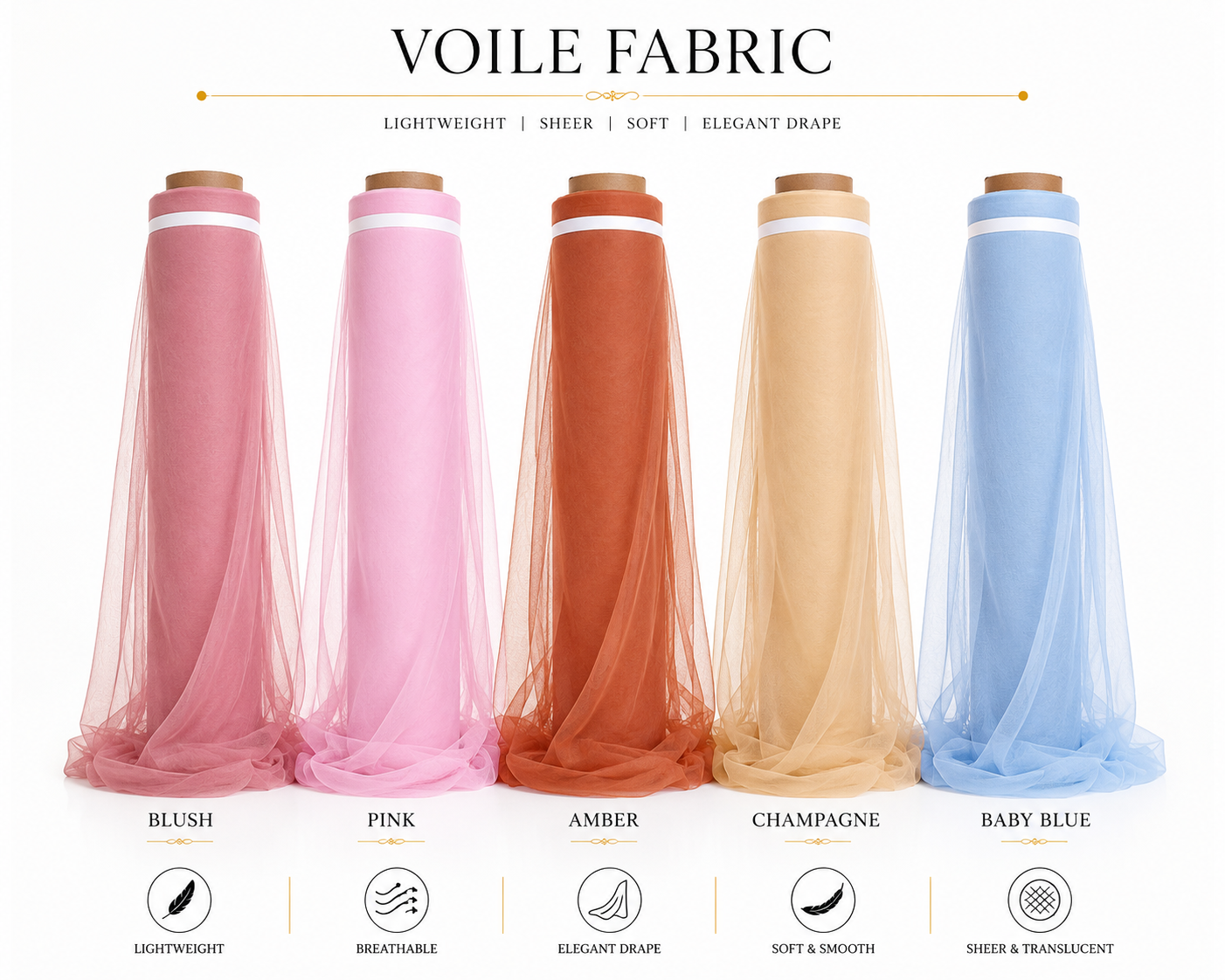Premium Voile Fabric