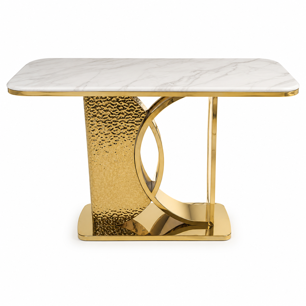 Luxury Gold & Marble Console Table